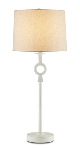 Currey & Co. Germaine White Table Lamp 6000-0696