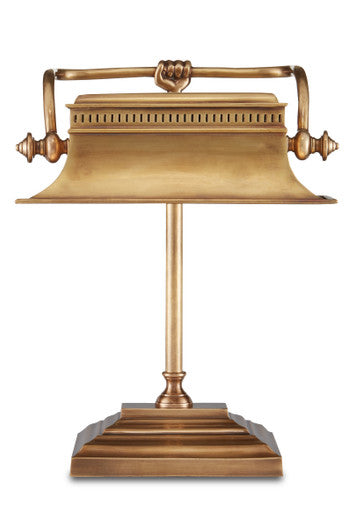 Currey & Co. Malvasia Brass Desk Lamp 6000-0758