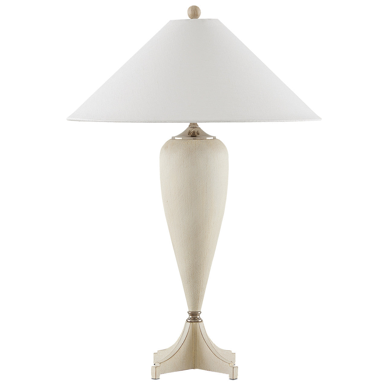 Currey & Co. Hastings Whitewash Table Lamp 6000-0792