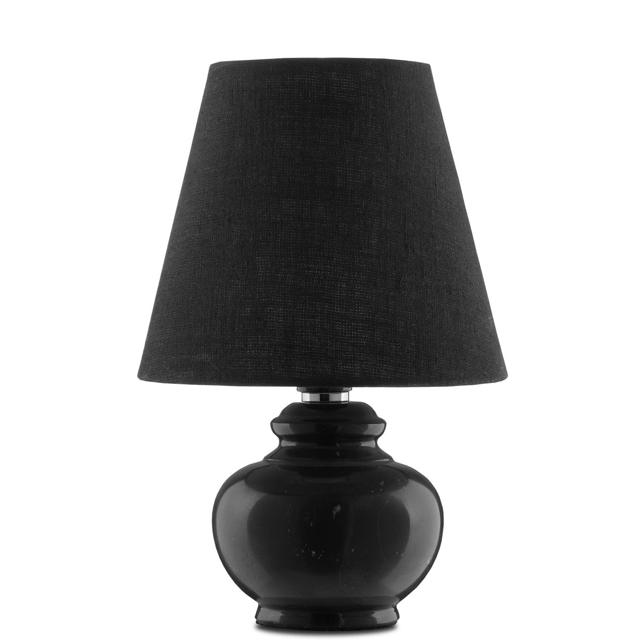 Currey & Co. Piccolo Black Mini Table Lamp 6000-0807