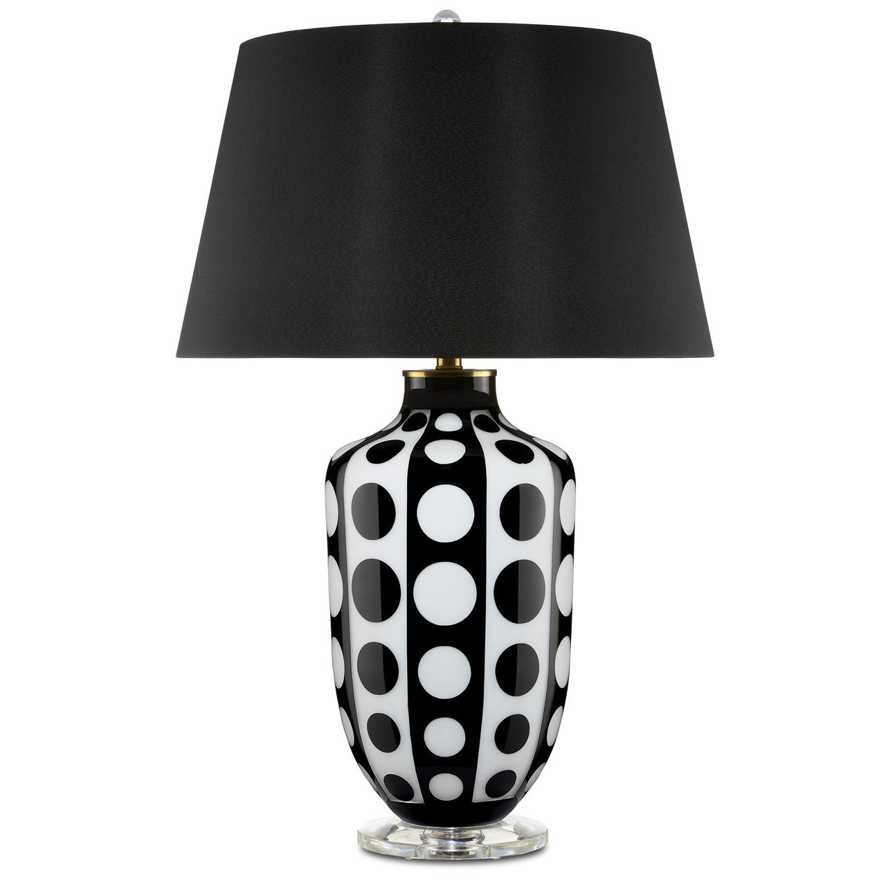 Currey & Co. Cicero Black & White Table Lamp 6000-0813