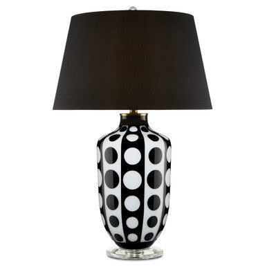 Currey & Co. Cicero Black & White Table Lamp 6000-0813