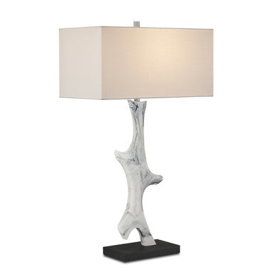 Currey & Co. Devant White Table Lamp 6000-0817