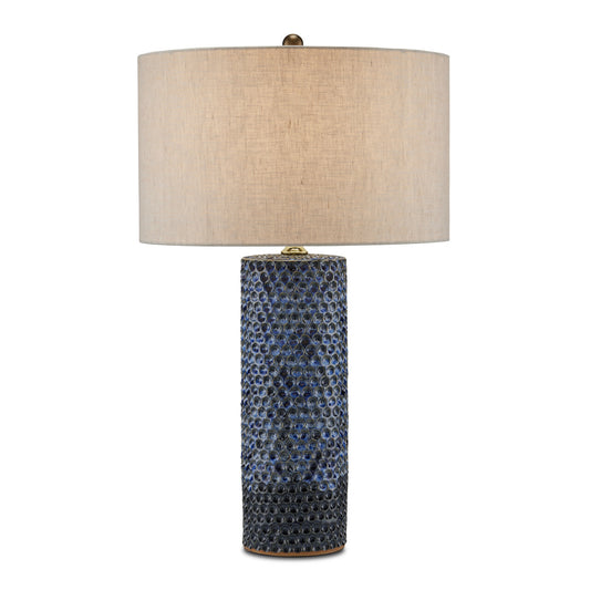 Currey & Co. Polka Dot Blue Table Lamp 6000-0821