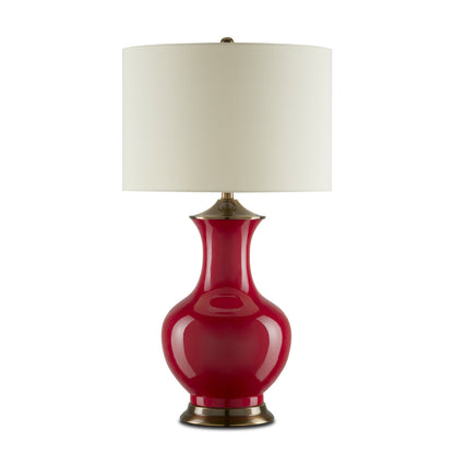 Currey & Co. Lilou Red Table Lamp 6000-0840