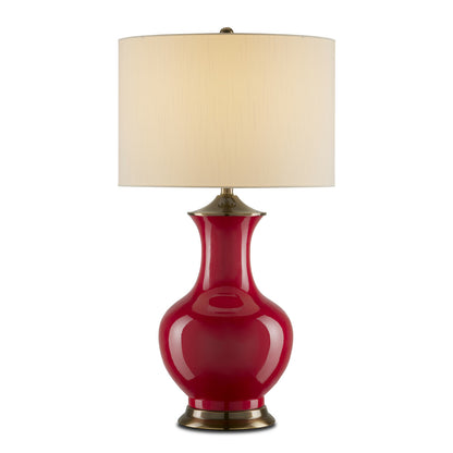 Currey & Co. Lilou Red Table Lamp 6000-0840