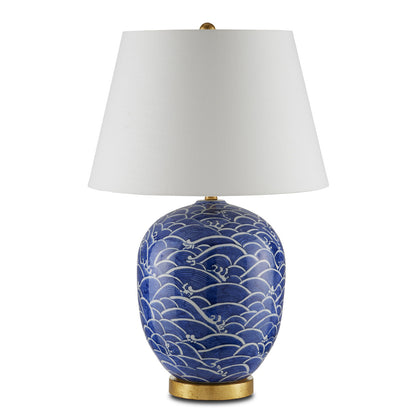 Currey & Co. Nami Blue Table Lamp 6000-0842