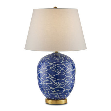 Currey & Co. Nami Blue Table Lamp 6000-0842