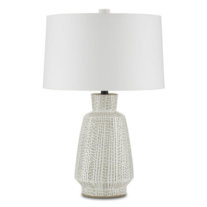 Currey & Co. Dash White Table Lamp 6000-0848