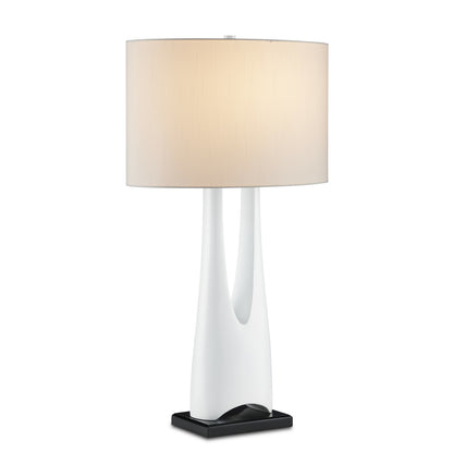 Currey & Co. La Porta White Table Lamp 6000-0853