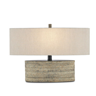 Currey & Co. Innkeeper Rustic Oval Table Lamp 6000-0858