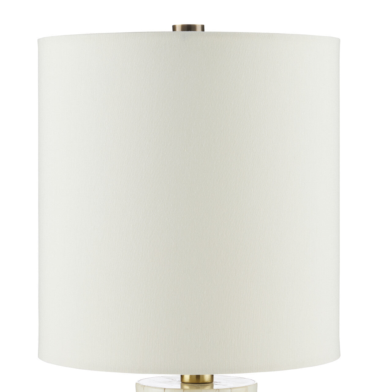 Currey & Co. Osso White Round Table Lamp 6000-0862