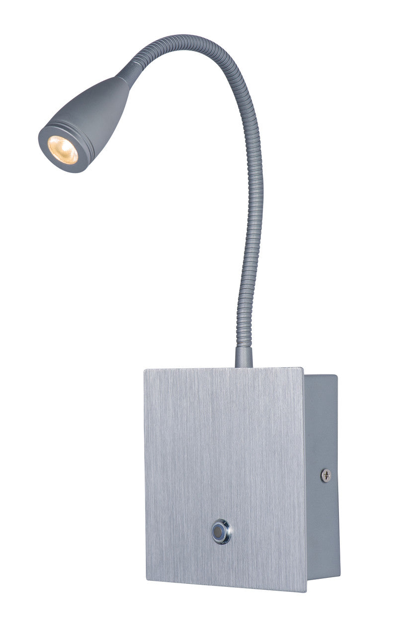 Maxim Hotel 1-Light LED Wall Sconce in Silver 60100SV