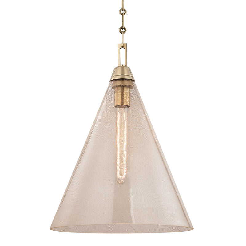 Hudson Valley Lighting Newbury Pendant in Aged Brass 6014-AGB