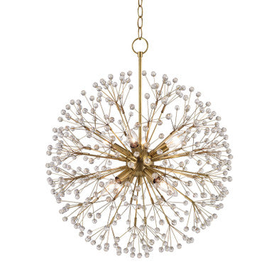 Hudson Valley Lighting Dunkirk Chandelier in Aged Brass 6020-AGB