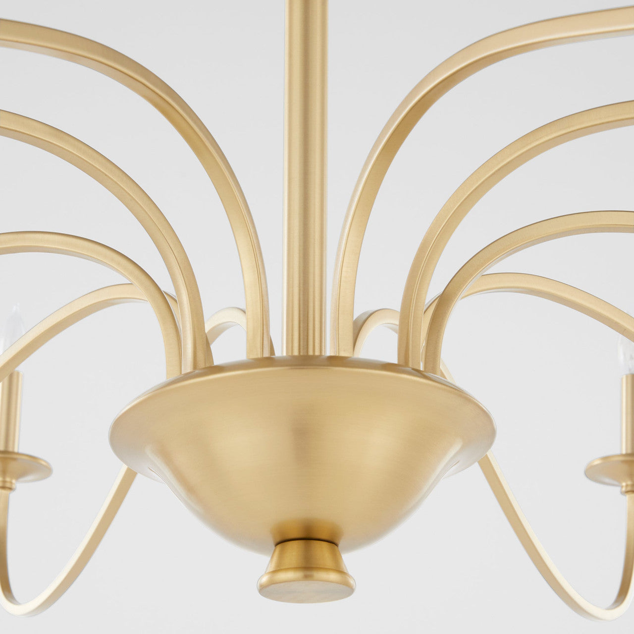 Quorum  Maryse 10 Light Chandlier - Aged Brass 6021-10-80