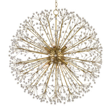 Hudson Valley Lighting Dunkirk Chandelier in Aged Brass 6030-AGB