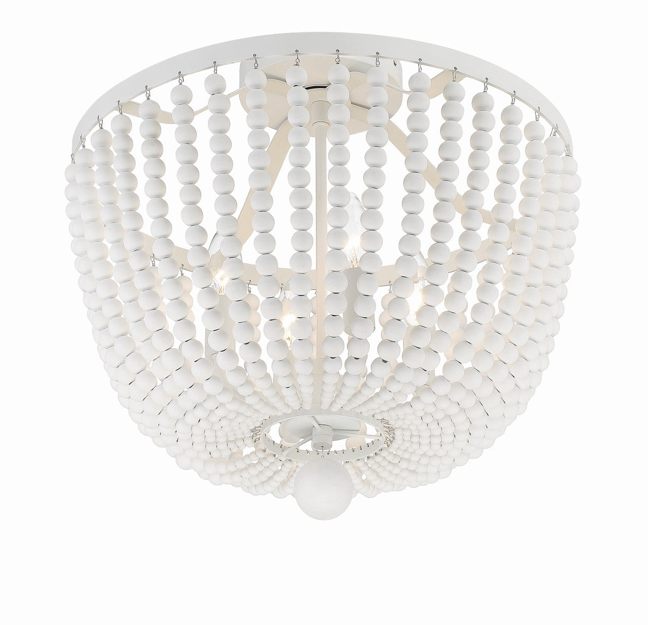 Crystorama Rylee 4 Light Matte White Ceiling Mount 604-MT_CEILING