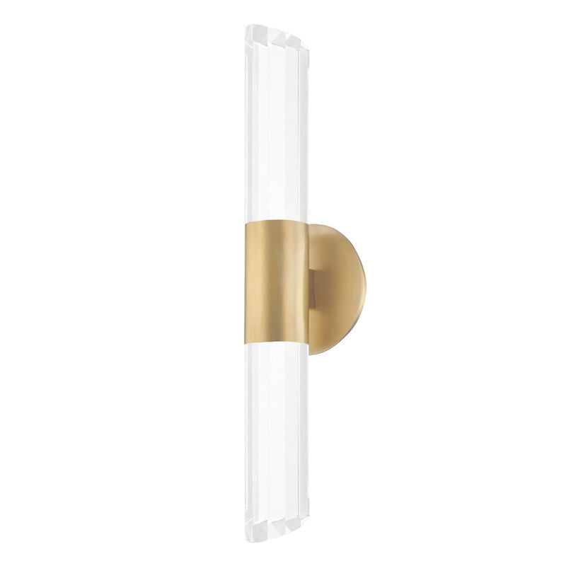 Hudson Valley Lighting Rowe Wall Sconce in Aged Brass 6052-AGB