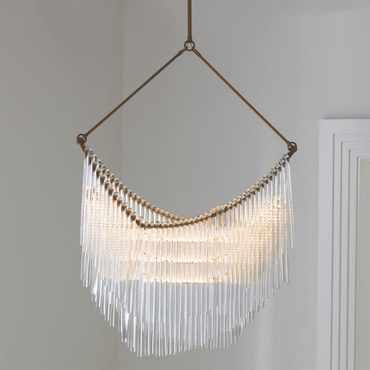 Global Views Draped Glass Chandelier 8.83038