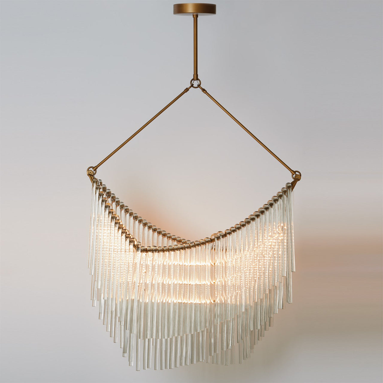 Global Views Draped Glass Chandelier 8.83038