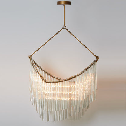 Global Views Draped Glass Chandelier 8.83038