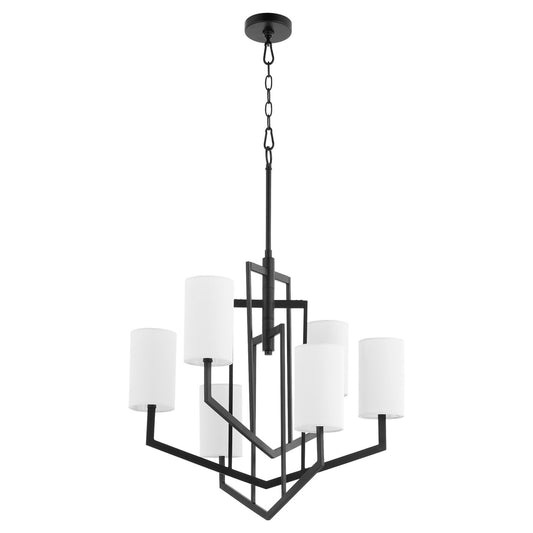 Quorum Bolivar Chandelier in Matte Black 6078-6-59