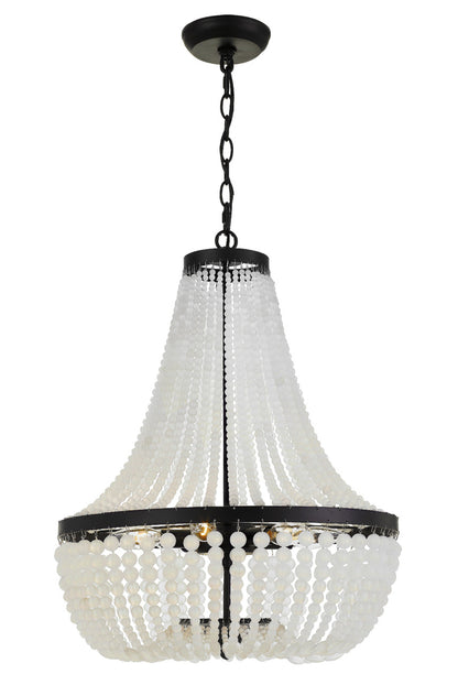 Crystorama Rylee 6 Light Matte Black Chandelier 608-MK