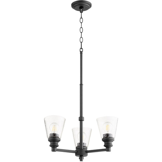 Quorum Dunbar Chandelier in Noir 609-3-69