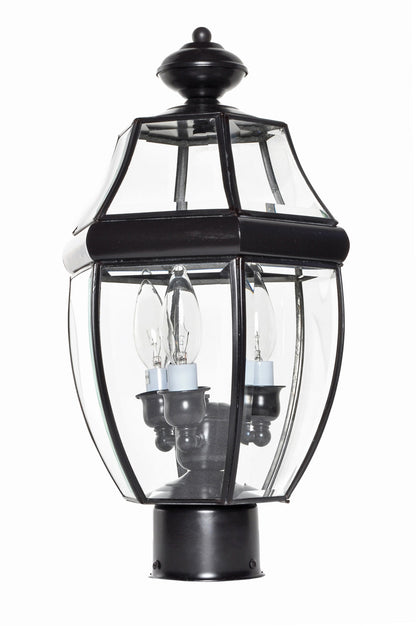 Maxim South Park 3-Light Outdoor Pole/Post Lantern in Burnished 6097CLBU