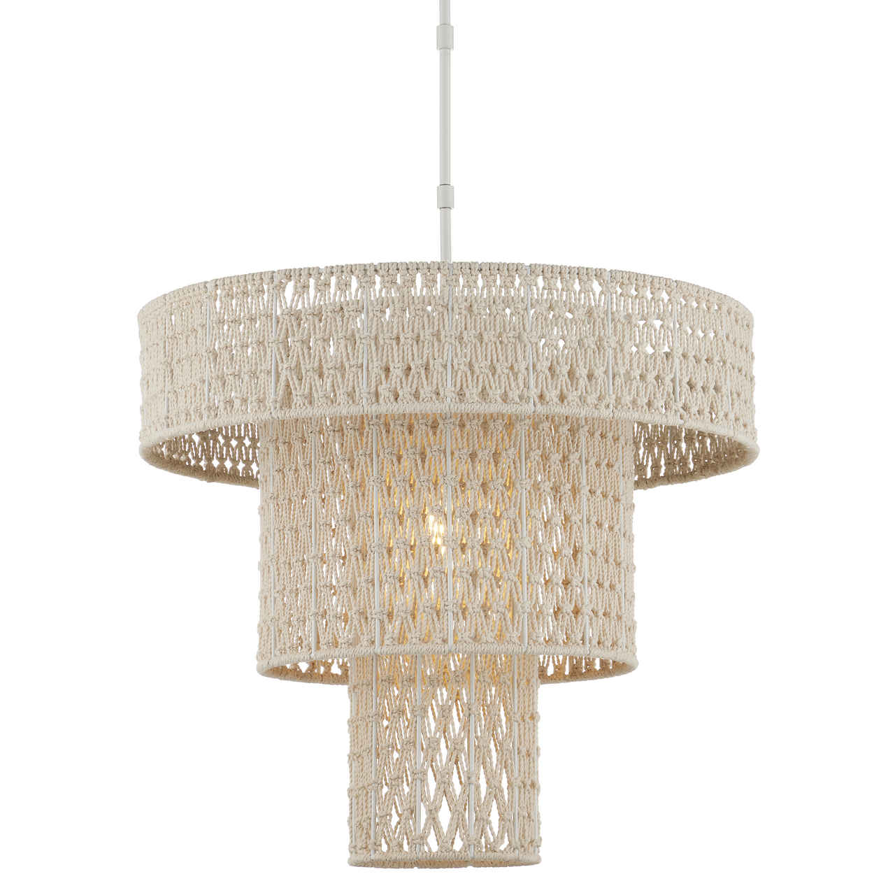 Currey & Co. Counterculture 26" Cream 1-Light Chandelier 9000-1076