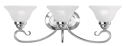 Livex Lighting Coronado Collection 3 Light Polished Chrome Bath Light in Polished Chrome 6103-05