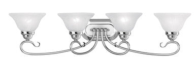 Livex Lighting Coronado Collection 4 Light Polished Chrome Bath Light in Polished Chrome 6104-05