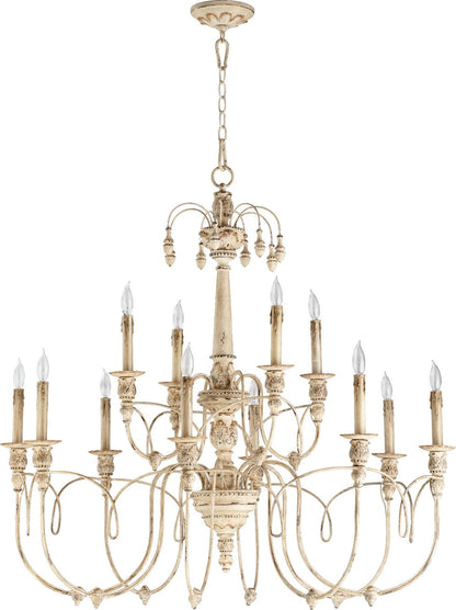 Quorum Salento Chandelier in Persian White 6106-12-70