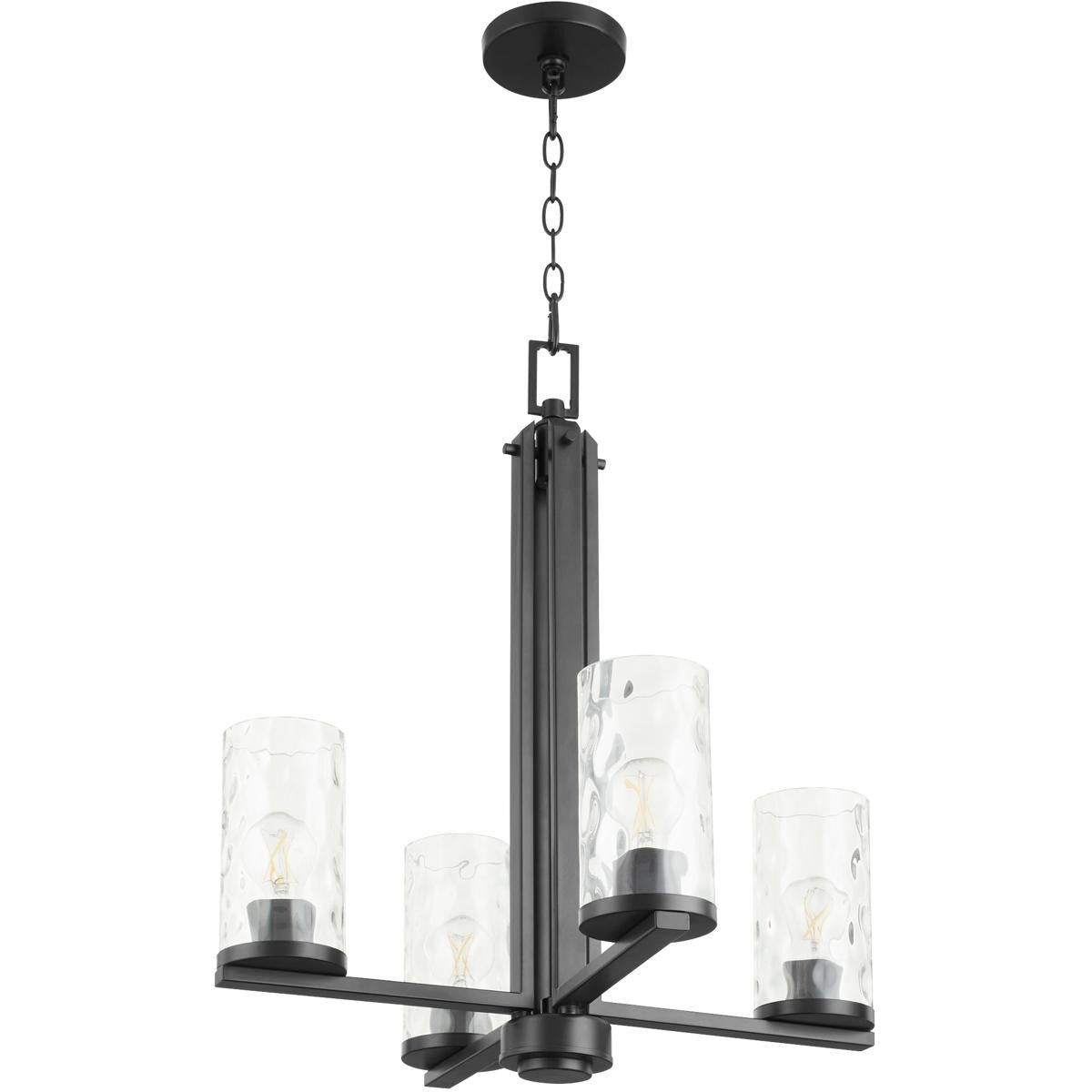 Quorum Steinway Chandelier in Matte Black  6111-4-59