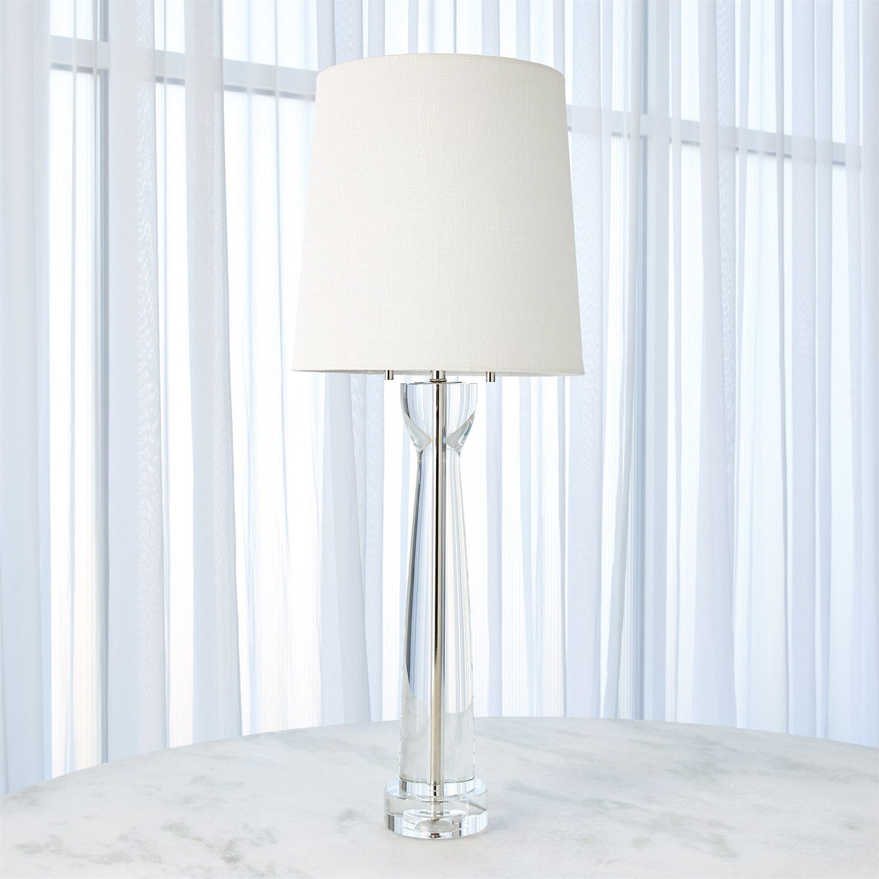 Global Views Modern Crystal Column Lamp 8.82982