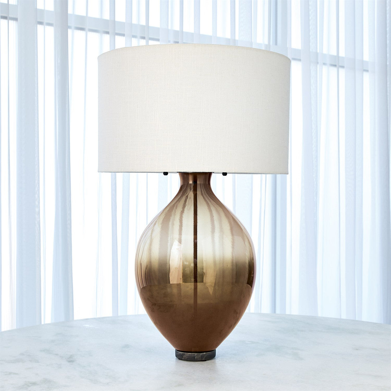 Global Views Studio A Home Amphora Glass Table Lamp in Topaz 7.60174