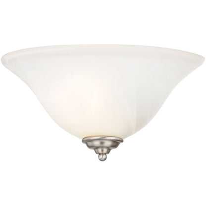 Livex Lighting Coronado Collection 1 Light Brushed Nickel Wall Sconce in Brushed Nickel 6120-91