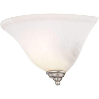 Livex Lighting Coronado Collection 1 Light Brushed Nickel Wall Sconce in Brushed Nickel 6120-91