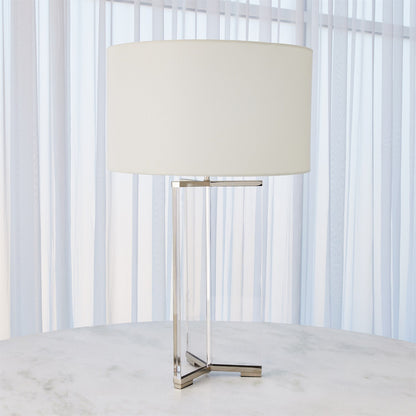 Global Views Y Table Lamp in Nickel 8.83032