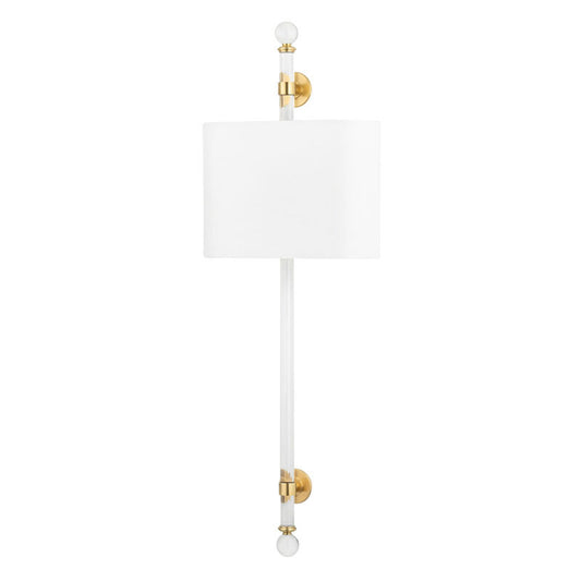 Hudson Valley Lighting Wertham Wall Sconce in Aged Brass 6122-AGB