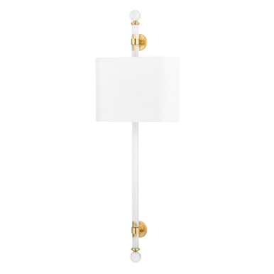 Hudson Valley Lighting Wertham Wall Sconce in Aged Brass 6122-AGB