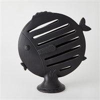 Global Views Table Top Fish-Matte Black-Small 3.31718