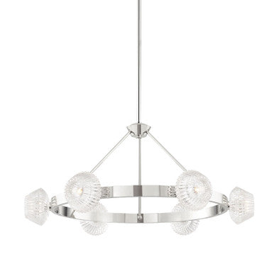 Hudson Valley Lighting Barclay Chandelier in Polished Nickel 6135-PN