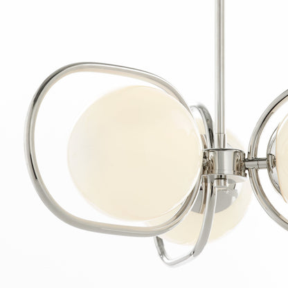 Quorum  Belmont 3 Light Chandlier - Polished Nickel  6137-3-62