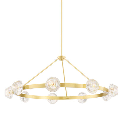 Hudson Valley Lighting Barclay Chandelier in Aged Brass 6150-AGB