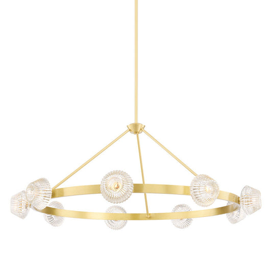 Hudson Valley Lighting Barclay Chandelier in Aged Brass 6150-AGB