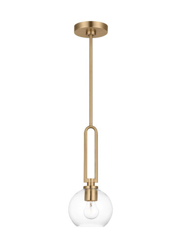 OPEN BOX NEW: Sea Gull Lighting Codyn One Light Mini-Pendant Satin Brass 6155701EN7-848