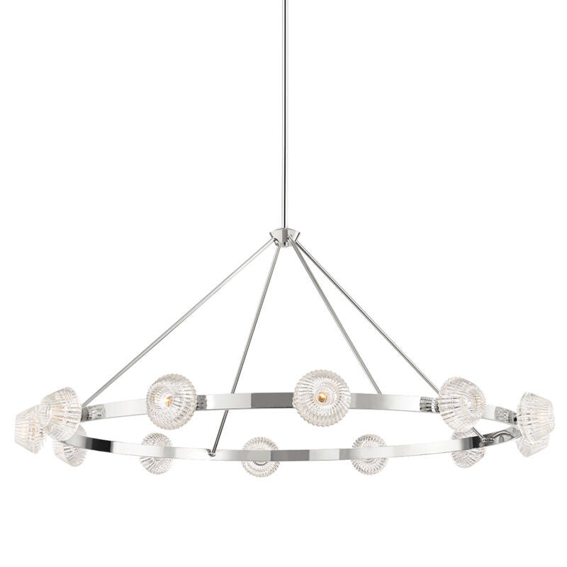 Hudson Valley Lighting Barclay Chandelier in Polished Nickel 6165-PN