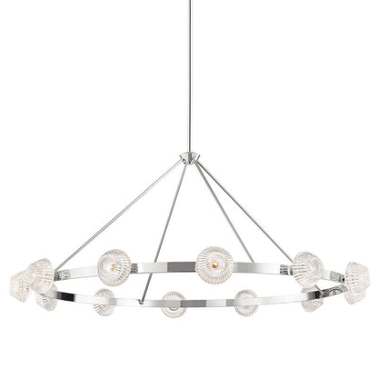 Hudson Valley Lighting Barclay Chandelier in Polished Nickel 6165-PN